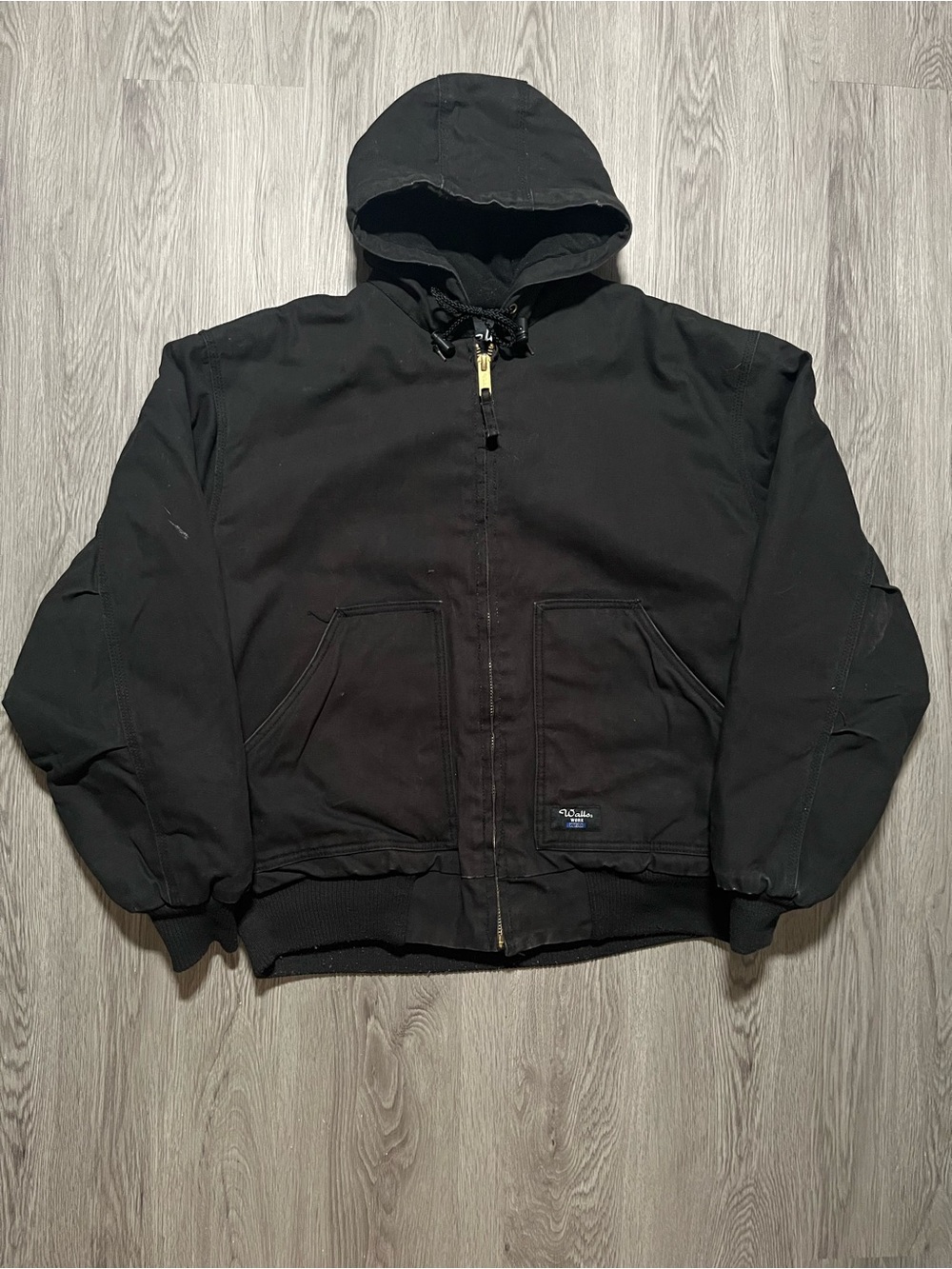 Walls Work wear jacket hooded insulated zip up active work mens Large